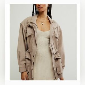106. Free People | We The Free Arya Utility Jacket – Cashmere – Size Small